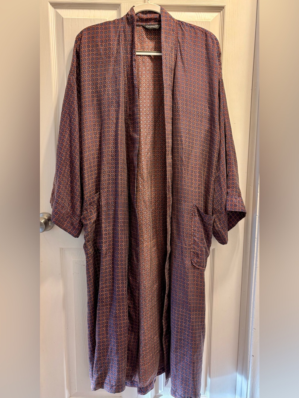 Christian Dior Monsieur Vintage 100% Silk Robe - One Size